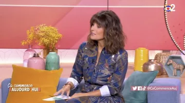 La combinaison imprimée portée par Faustine Bollaert dans l'émission Ça commence aujourd'hui #CCA