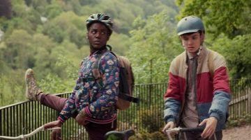 Bomber Printed worn by Eric Effiong (Ncuti Gatwa) in Sex Education (S01E02)