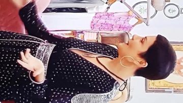 Long dress of Cristina Córdula in The Queens of Shopping