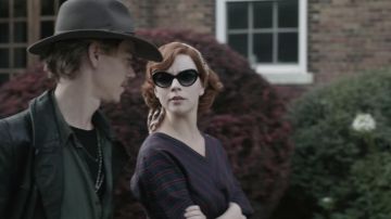 Sunglasses worn by Beth Harmon (Anya Taylor-Joy) in The Queen's Gambit TV series (Season 1 Episode 5)