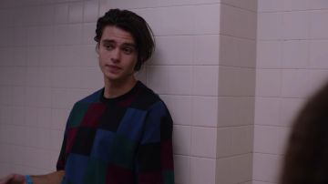 The plaid t-shirt wide worn by Marcus Baker (Felix Mallard) in the series Ginny &amp; Georgia (Season 1 Episode 3)