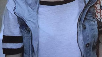 White t-shirt with white stripes and black sleeves worn by in the series (S05E6) Kira Yukimura (Arden Cho) Teen Wolf