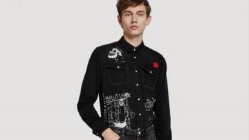 Black Shirt Brutus Print