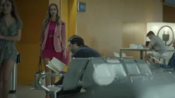 Pink Dress Set worn by Carla Roson (Ester Expósito) in Elite Short Stories: Carla Samuel TV series outfits (Season 1 Episode 1)