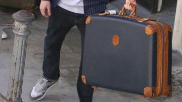 Vintage trolley suitcase used by Peter Parker (Tom Holland) in Spider-Man: Far From Home