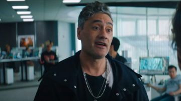Black Hooded Long Coat worn by Antoine (Taika Waititi) in Free Guy movie