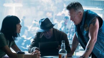Veste en jean portée par Billy Boy (Robert Patrick) comme on le voit dans le film Le Protégé