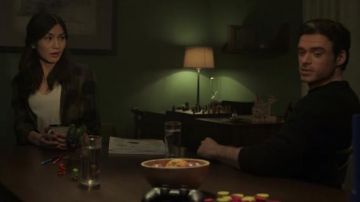 Plaid shirt worn by Sersi (Gemma Chan) as seen in Eternals movie