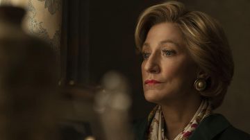 Earrings worn by Hillary Clinton (Edie Falco) as seen in American Crime Story: Impeachment (Season 3)