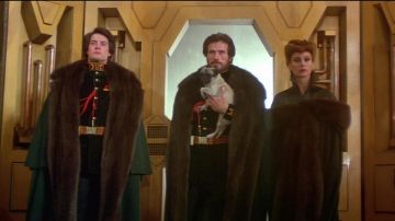 Fur long coat worn by Duke Leto Atreides (Jürgen Prochnow) as seen in Dune movie