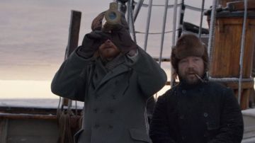 Fur Hat worn by Captain Brownlee (Stephen Graham) as seen in The North Water (Season 1)
