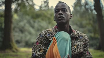 Leopard Printed Jacket worn by Eric Effiong (Ncuti Gatwa) as seen in Sex Education TV series outfits (S03E01)