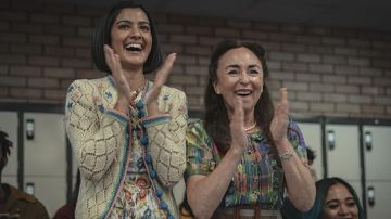 Knitted cardigan worn by Emily Sands (Rakhee Thakrar) as seen in Sex Education (Season 3 Episode 8) Tv series