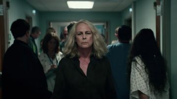 Laurie Strode (played by Jamie Lee Curtis) outfits on Halloween Kills