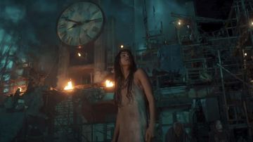Tank dress costume worn by Bernice (Sofia Boutella) as seen in Prisoners of the Ghostland movie