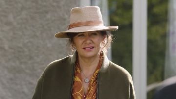 Hat worn by Martha Turei (Nicola Kawana) as seen in My Life Is Murder TV series (S02E05)