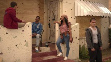 White Grey sneakers worn by Monse Finnie (Sierra Capri) as seen in On My Block TV series outfits (Season 4 Episode 7)