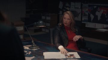 Red dress worn by Regina Oliver (Jennifer Wigmore) as seen in Y: The Last Man Tv series wardrobe (S01E06)