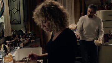 White Round neck Sweater worn by Mitch Kessler (Steve Carell) as seen in The Morning Show TV series (Season 2 Episode 4)