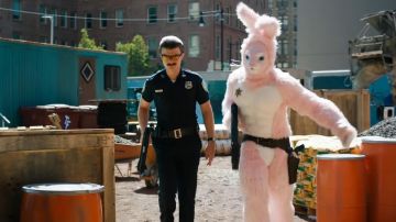 Bunny Rabbit Costume worn by Mouser (Utkarsh Ambudkar) as seen in Free Guy movie