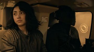 Leather Jacket worn by Hope Bennett (Alexa Mansour) as seen in The Walking Dead: World Beyond TV series outfits (S02E01)