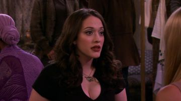 The lipstick worn by Max Black (Kat Dennings) in the series 2 Broke Girls