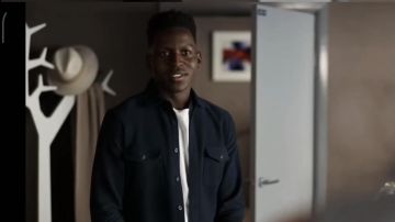 Button jacket worn by Sam Obisanya (Toheeb Jimoh) as seen in Ted Lasso Tv series outfits (Season 2 Episode 12)