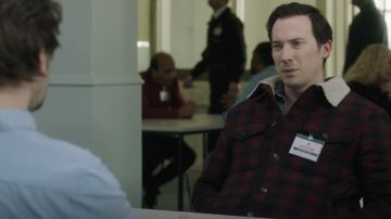 Plaid Sherpa Jacket worn by Jack Hodgson (David Caves) as seen in Silent Witness TV series wardrobe (Season 24 Episode 3)