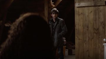 Grey Trench Coat worn by Percy (Ted Sutherland) as seen in The Walking Dead: World Beyond TV series outfits (S02E04)