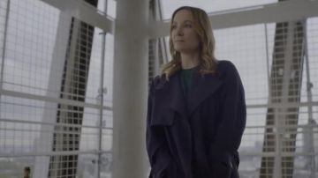 Fluid Trench Coat worn by Angela Black (Joanne Froggatt) as seen in Angela Black Tv show outfits (Season 1 Episode 2)