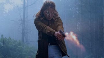Brown Jacket worn by Madeleine (Léa Seydoux) as seen in No Time to Die movie