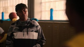 Camo Nike Hoodie worn by Phil Aikens (Solomon Irama) as seen in Swagger TV series outfits (S01E03)