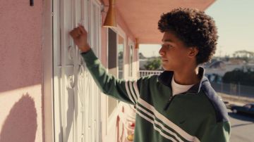 Nautica 1/4 zip Pullover worn by Young Colin Kaepernick (Jaden Michael) as seen in Colin in Black & White TV show outfits (Season 1 Episode 1)