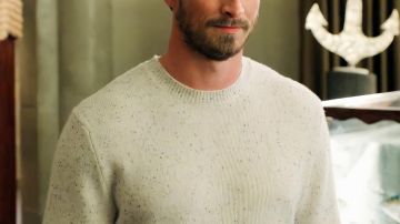 Sweater worn by Liam Ridley (Adam Huber) in Dynasty TV series outfits (Season 4 Episode 1)