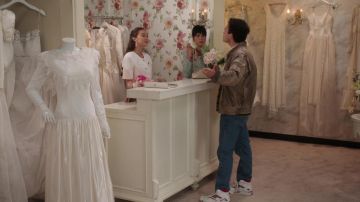 Reebok Hi Top Sneakers in white worn by Barry Goldberg (Troy Gentile) as seen in The Goldbergs TV series outfits (S09E07)