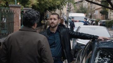 Leather jacket worn by Special Agent Scott Forrester (Luke Kleintank) as seen in FBI: International TV series wardrobe (Season 1 Episode 5)
