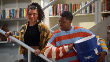 Striped sweater worn by Terrell Smith (Brandon Severs) as seen in Head of the Class (S01E06)