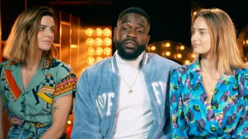 La chemise à manches courtes de Fauve Hautot dans Danse avec les stars