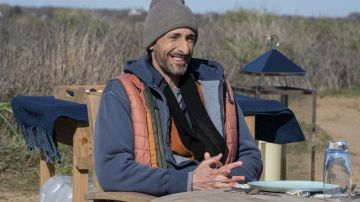 Orange Puffer Vest worn by (Adrien Brody) in Succession TV show outfits (Season 3 Episode 4)