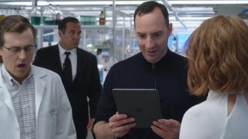 Zip sweater worn by Tieran (Tony Hale) as seen in Clifford the Big Red Dog