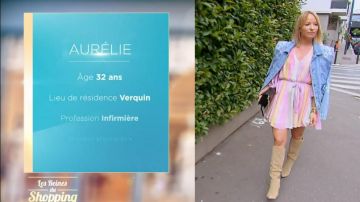 La robe multicolore portée par Aurélie dans Les Reines du Shopping