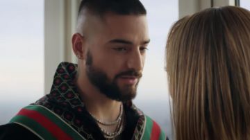 Chaqueta de la canción de Gucci usada por Bastian (Maluma) como se ve en los atuendos de la película Marry Me