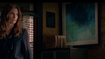 Picture Painting de Kate Beckett (Stana Katic) comme on le voit dans les meubles de la série télévisée Castle (Saison 8, Épisode 5)