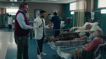 Nike White Sneakers worn by Devon Pravesh (Manish Dayal) as seen in The Resident TV show wardrobe (Season 5 Episode 8)