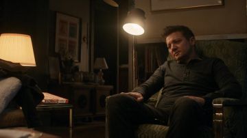 Henley tee worn by Clint Barton (Jeremy Renner) as seen in Hawkeye TV series (Season 1 Episode 2)