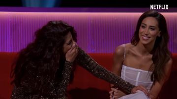 Mono blanco usado por Danielle Jonas como se ve en la película Jonas Brothers Family Roast