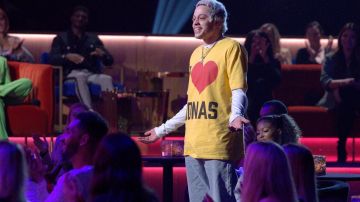 I Love Jonas T-shirt worn by Pete Davidson as seen in Jonas Brothers Family Roast