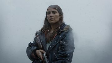 Parka jacket worn by Maria (Noomi Rapace) as seen in Lamb movie outfits
