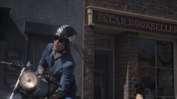Gafas de sol redondas de Spike Spiegel (John Cho) en la serie Cowboy Bebop (S01E06)
