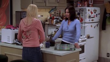Sweat à capuche rose avec imprimé floral porté par Phoebe Buffay (Lisa Kudrow) comme on le voit dans les tenues de la série télévisée Amis (S10E12)